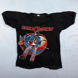 Eric Clapton Rock Concert 1979 Tour VTG T Shirt Band Music Classic Guitar 70s